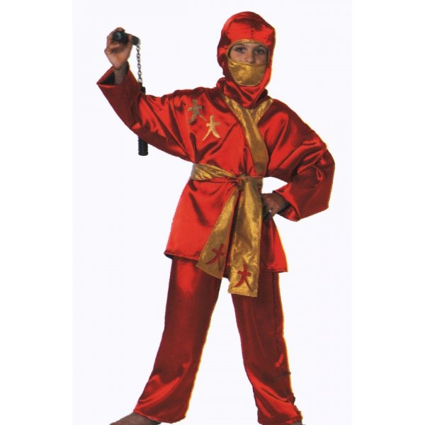 Αποκριάτικη Στολή Ninja Κόκκινος Αγόρι